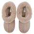 Kapcie Boot Faux Suede, Beżowy