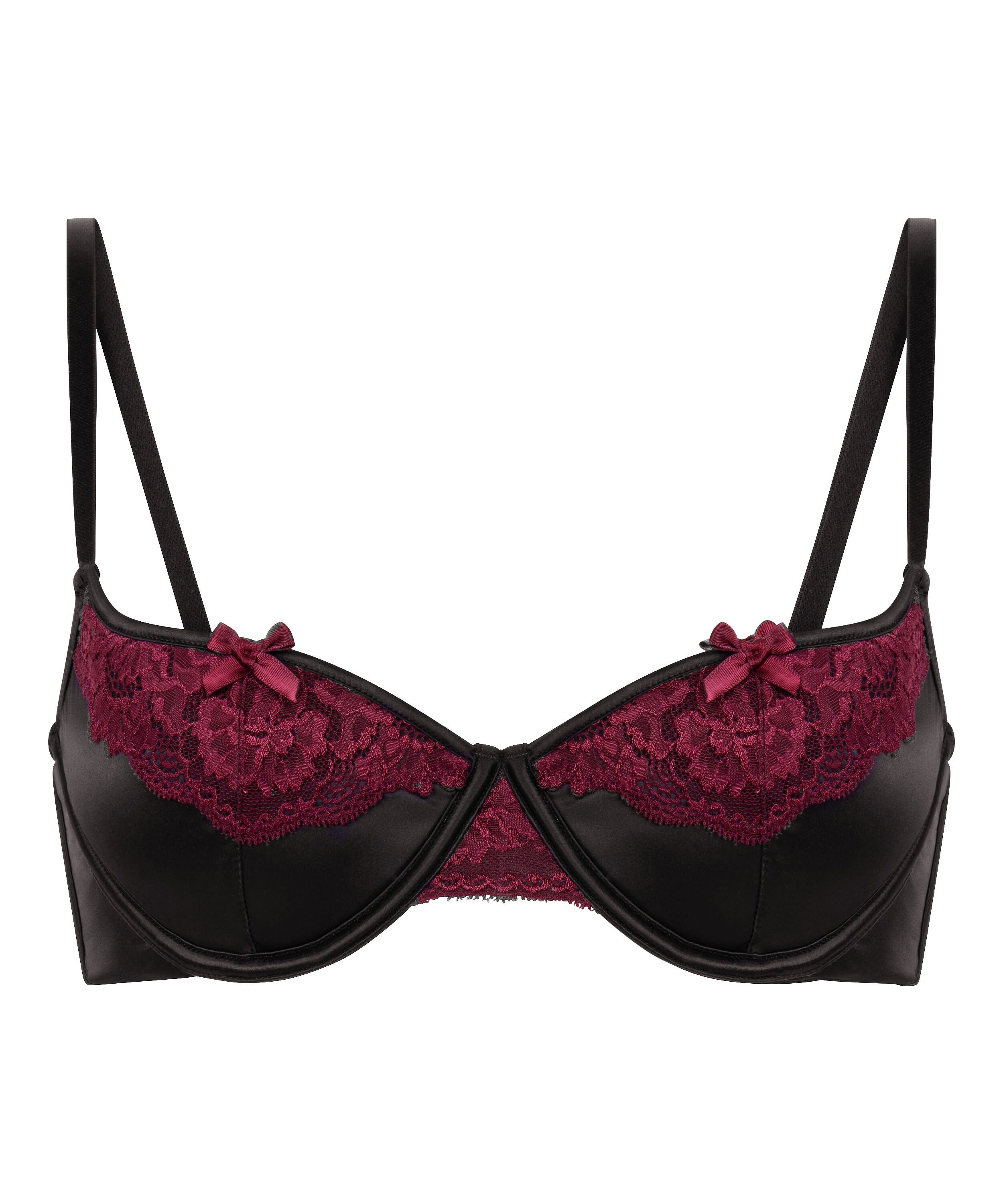 Biustonosz usztywniany z fiszbinami Ambra, Czarny