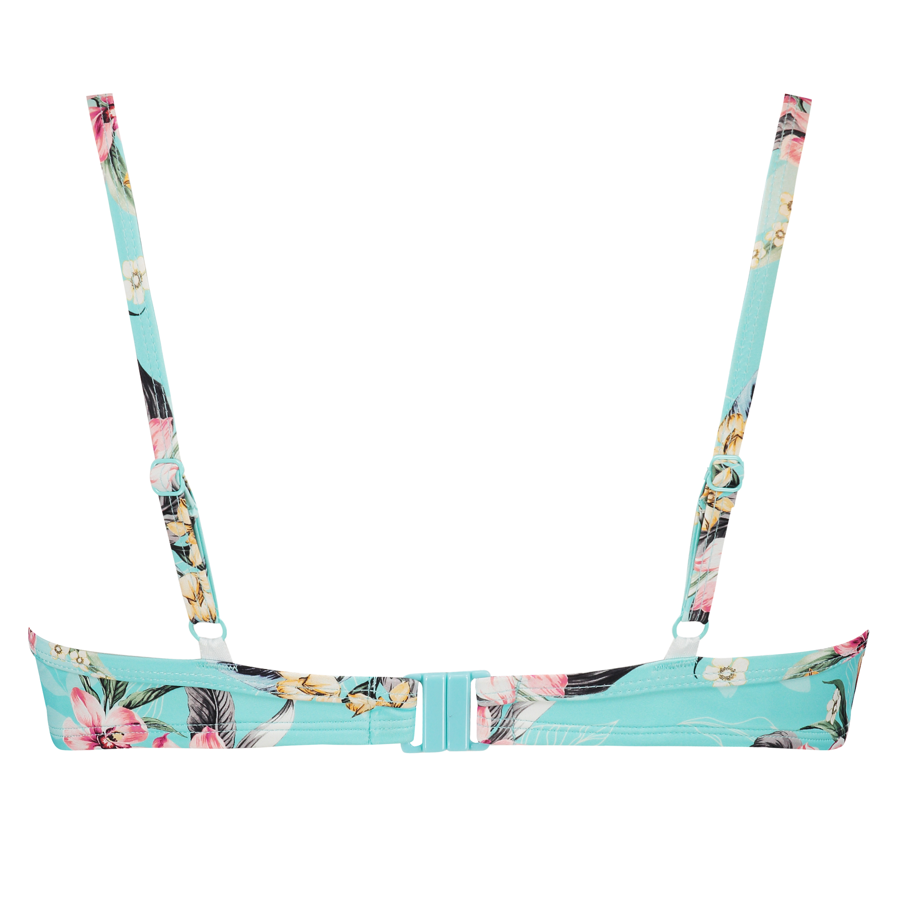 Bea padded underwired bikini top, Niebieski, main