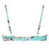 Bea padded underwired bikini top, Niebieski