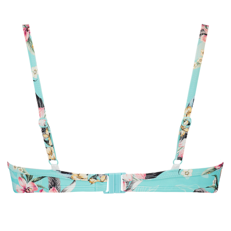 Bea padded underwired bikini top, Niebieski