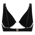 Neoprenowy top od bikini, Czarny