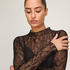 Halka Allover Lace, Czarny