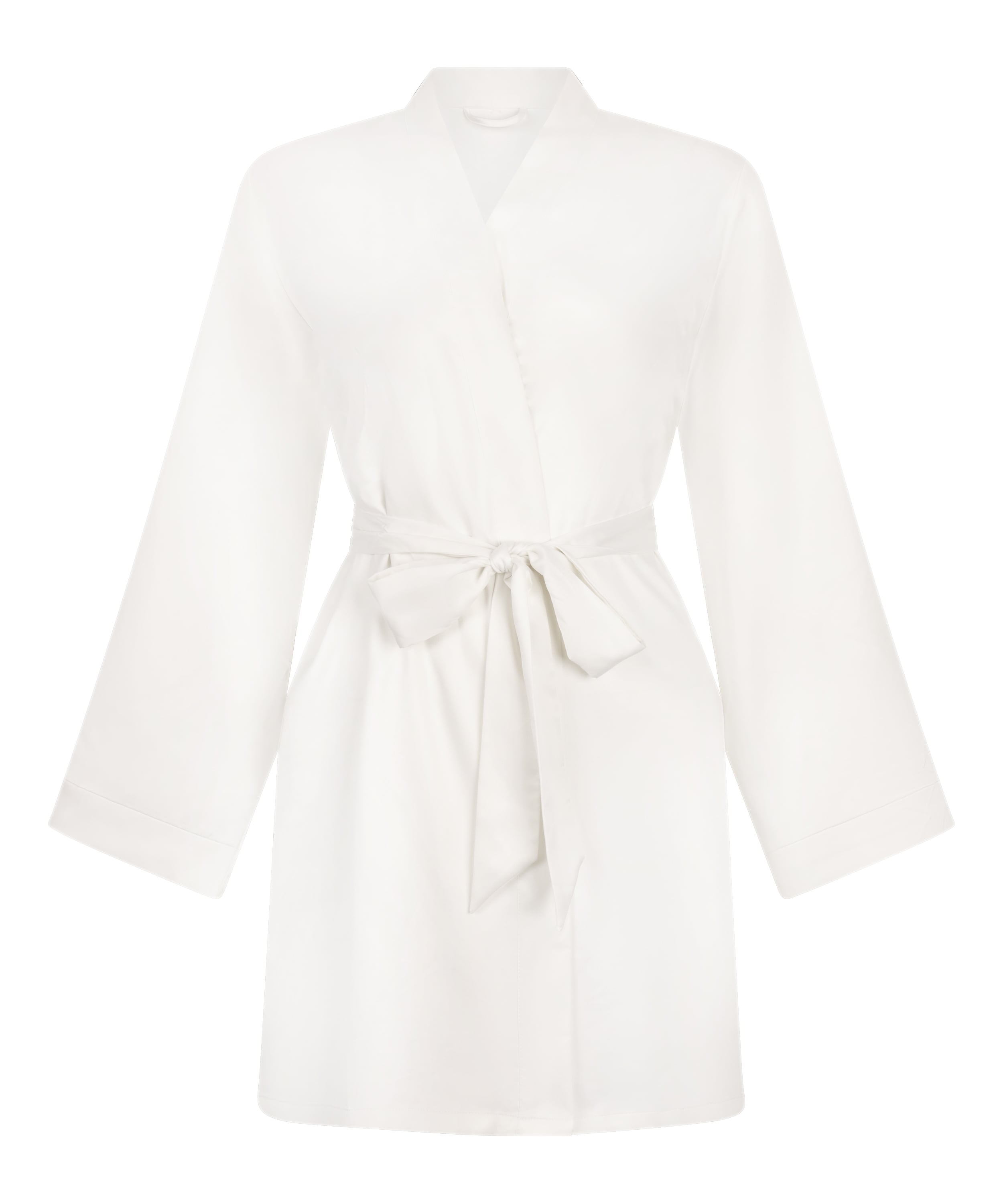 Kimono Ślubny Satynowy, Biały, main