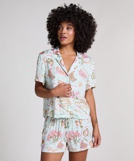 Satynowa narzutka, Zielony