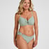 Nieusztywniona g&oacute;ra od bikini z fiszbinami Luxe, Zielony