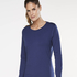 HKMX Strappy Basic Long-Sleeved Sports Top, Niebieski