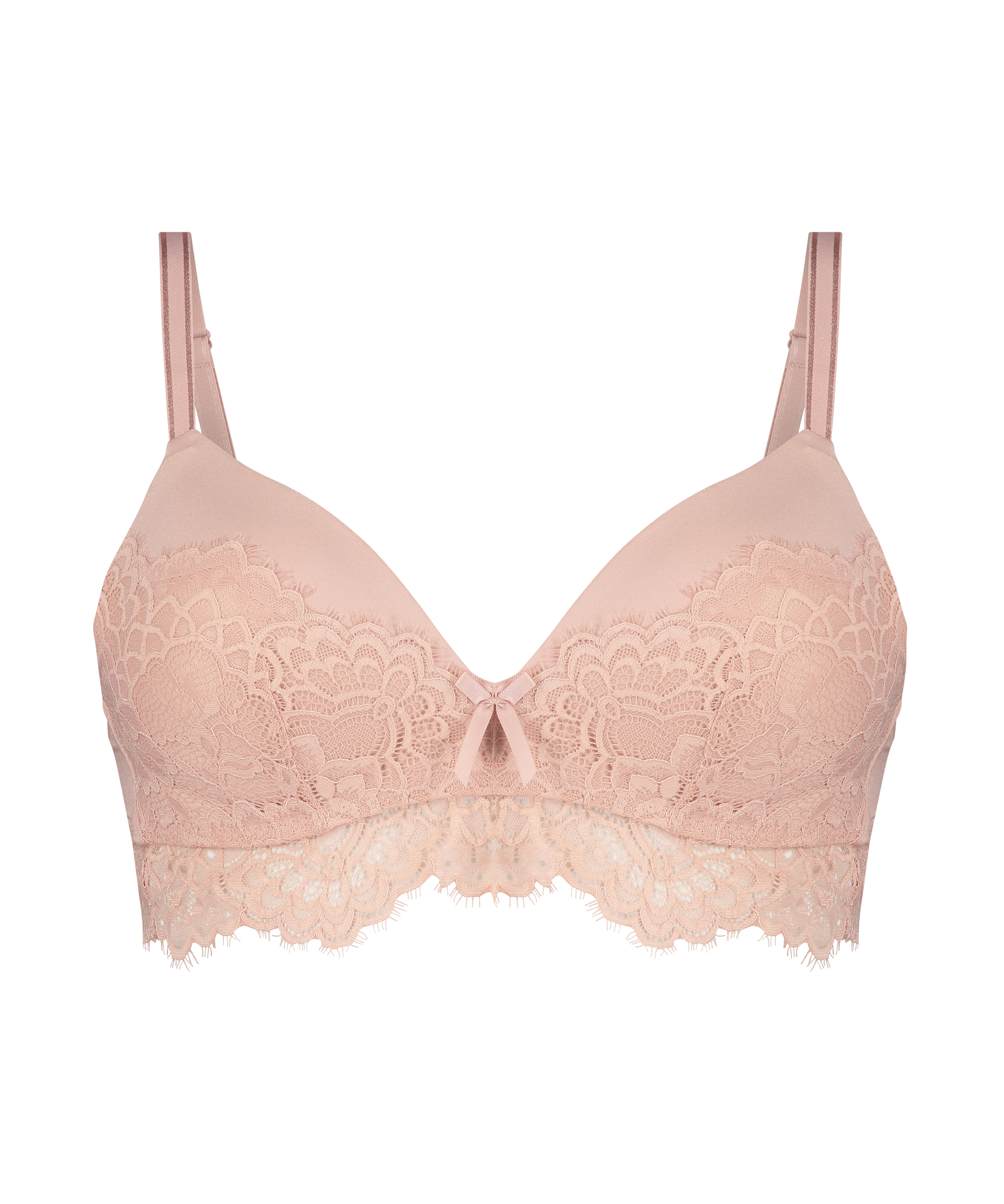 Sabina padded longline non-wired bra, R&oacute;żowy, main