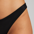 Majtki Bikini Wysoko Krojona Luxe, Czarny