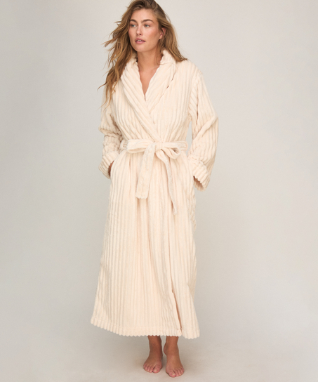 Szlafrok Jacqueared Fleece, Biały