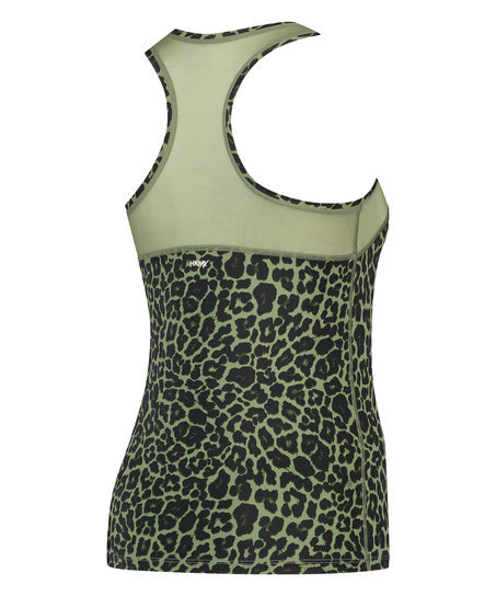 Sportowy tank top slim fit HKMX, Zielony