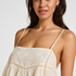 Slipdress Embroidery, Biały