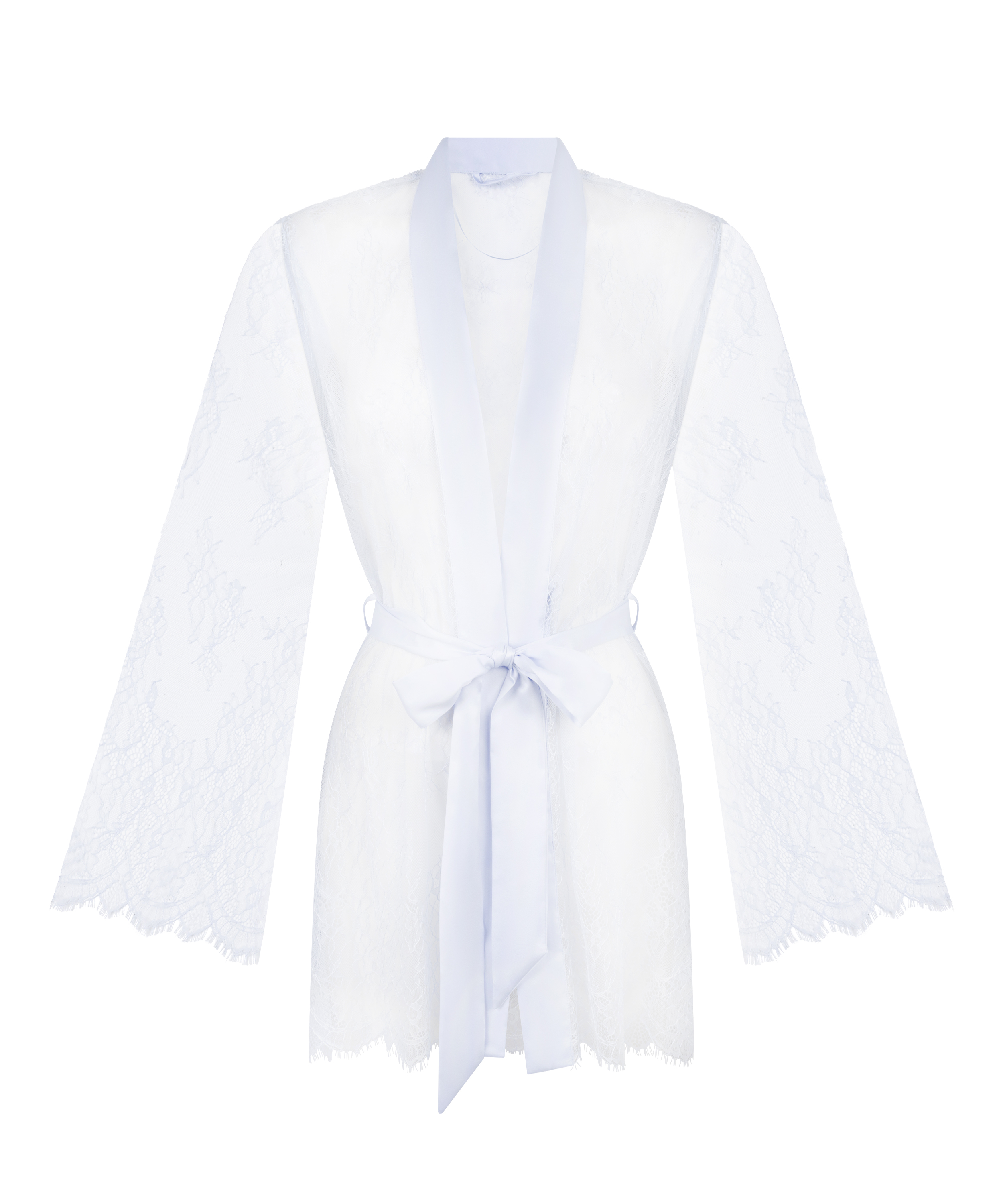 Kimono z Koronki &ndash; Allover Lace, Niebieski, main