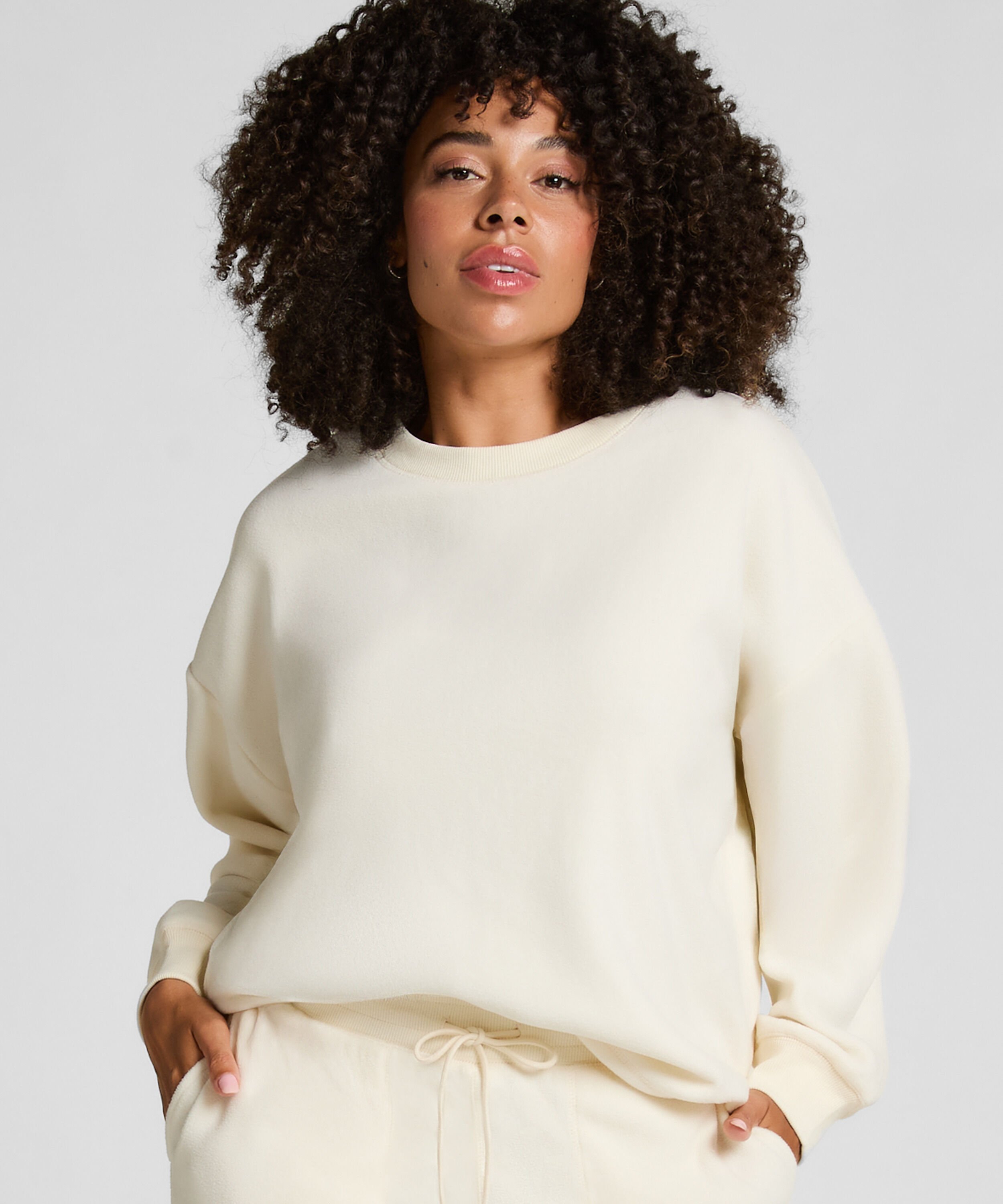 Top sportowy z polaru, Biały