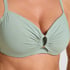 Nieusztywniona g&oacute;ra od bikini z fiszbinami Luxe, Zielony