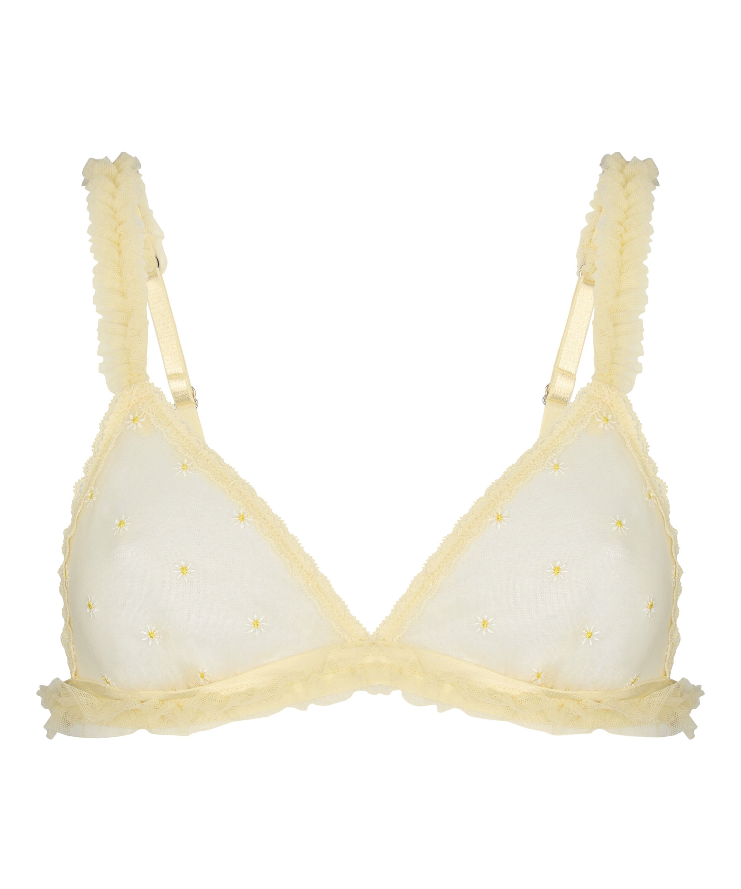 Biustonosz Fiszbinowy Niewypełniany Flora, Ż&oacute;łty