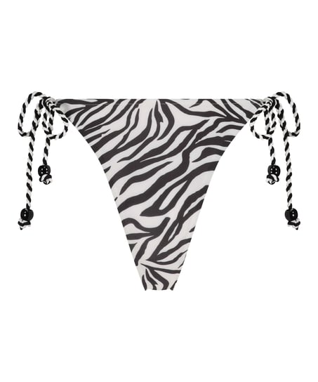 Majtki Bikini Wysoko Krojona Doha, Biały