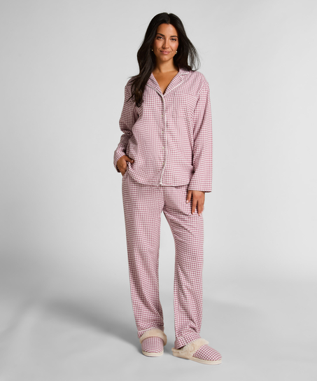 Top piżamowy Flanel Essentials, Fioletowy