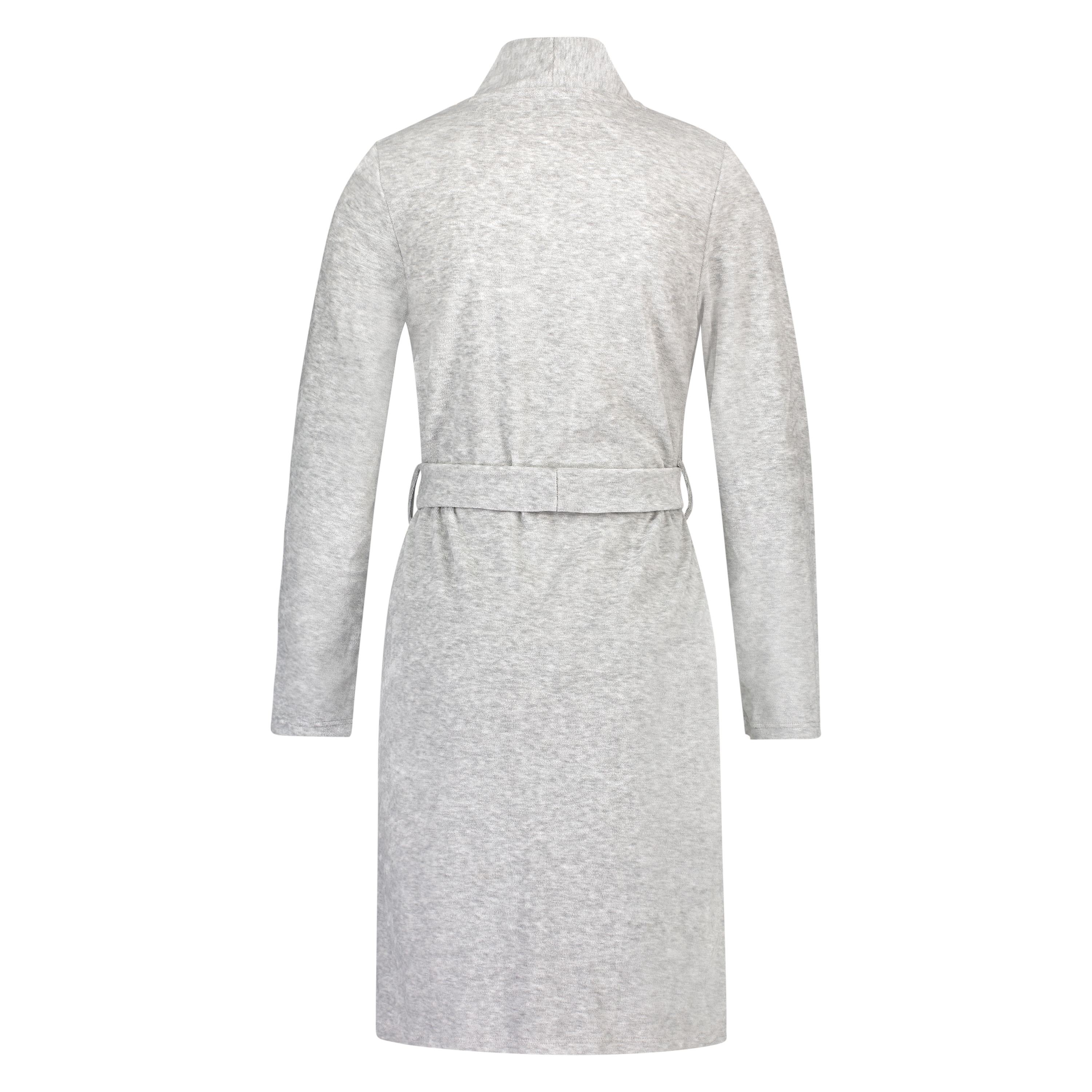 Jersey Velvet Robe, Szary, main