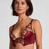 Biustonosz usztywniany z fiszbinami Longline Olivia, Czerwony