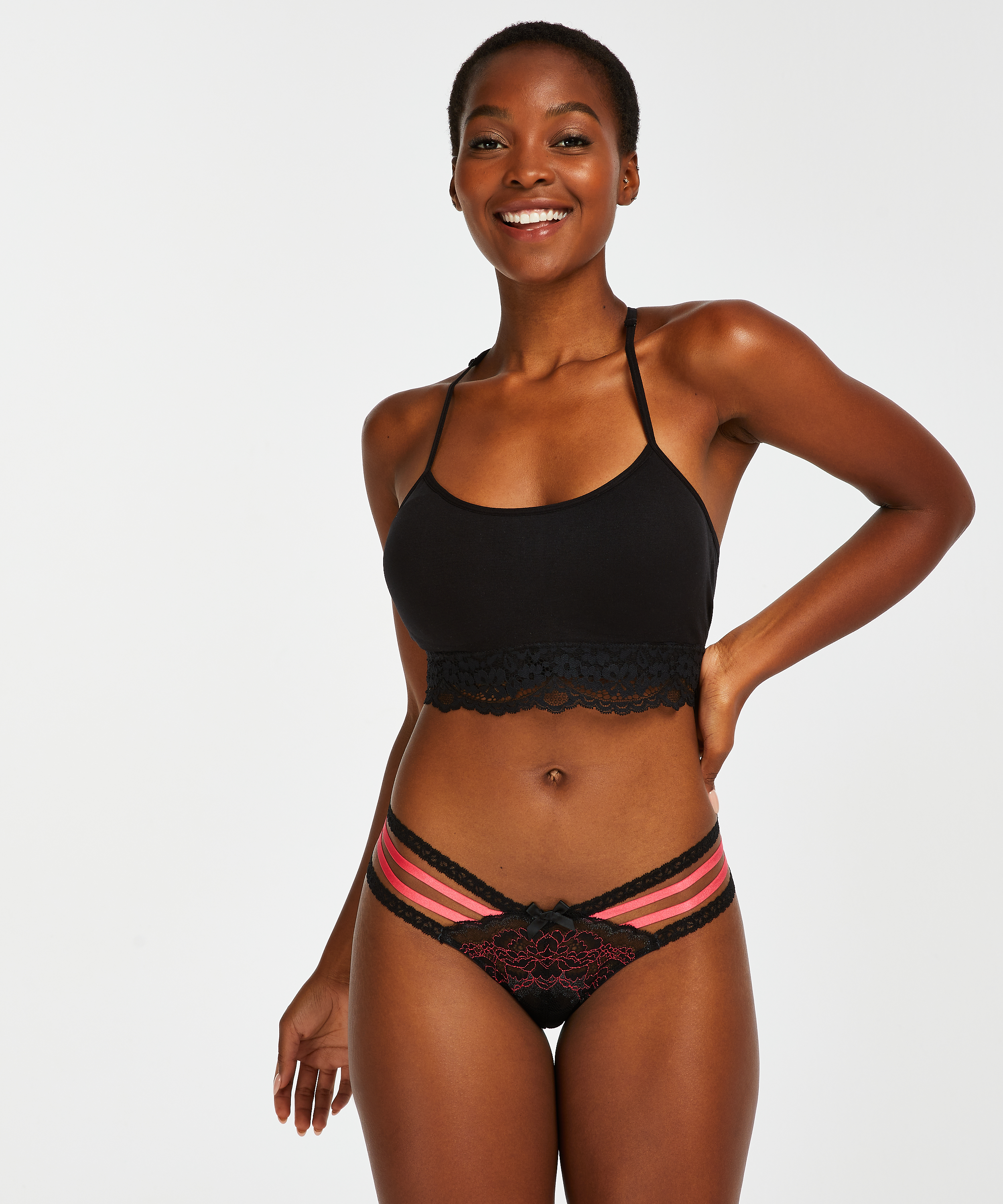 Pippa thong, Czarny, main