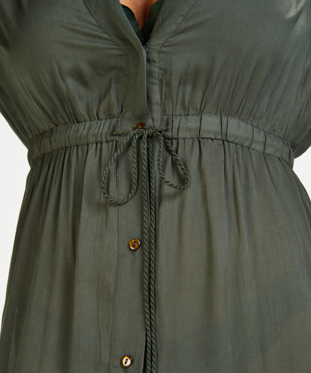 Lejąca sukienka plażowa, Zielony