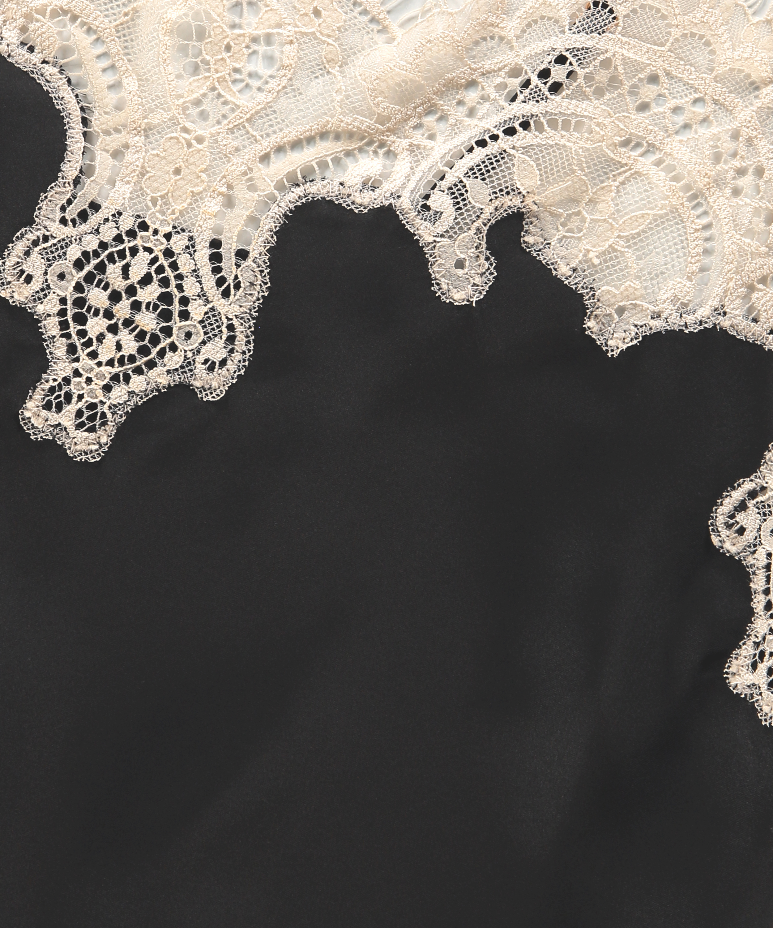 Satin Pyjama Set, Czarny, main