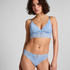 Tr&oacute;jkątny biustonosz bralette Posie, Niebieski