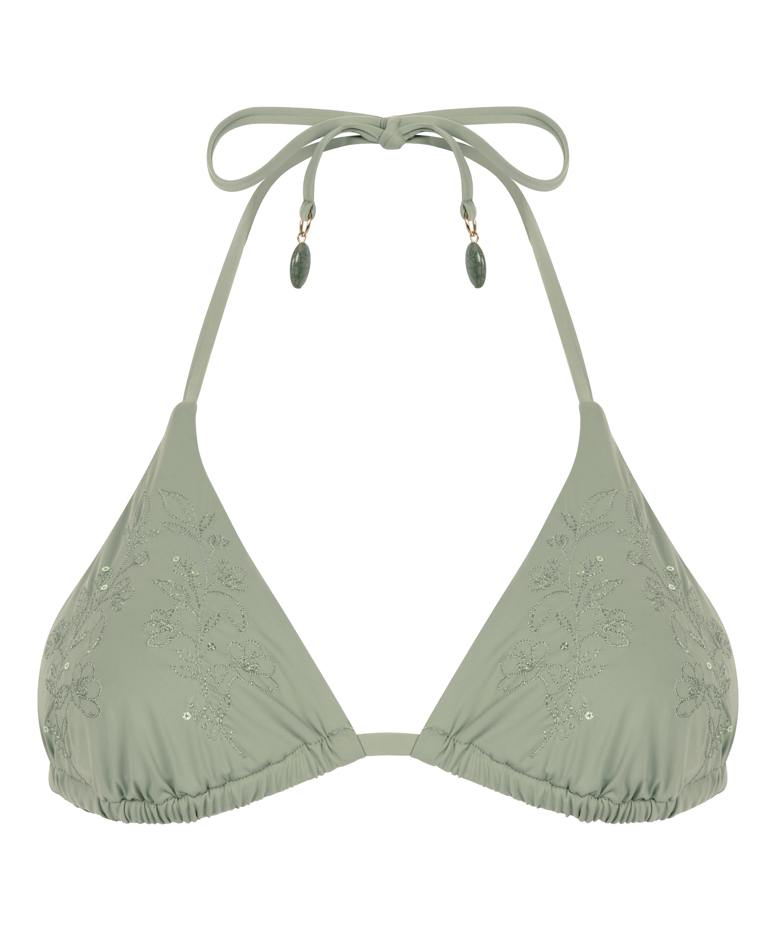G&oacute;ra od bikini Giselle w kształcie tr&oacute;jkąta, Zielony, main
