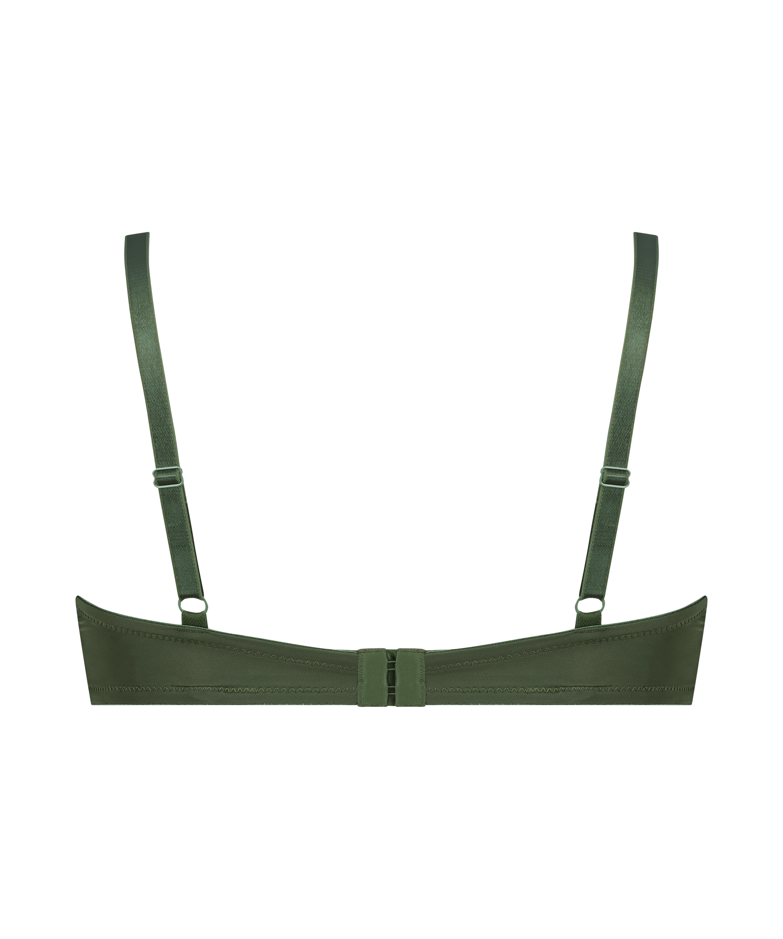 ﻿Biustonosz usztywniany z fiszbinami Plunge, Zielony, main