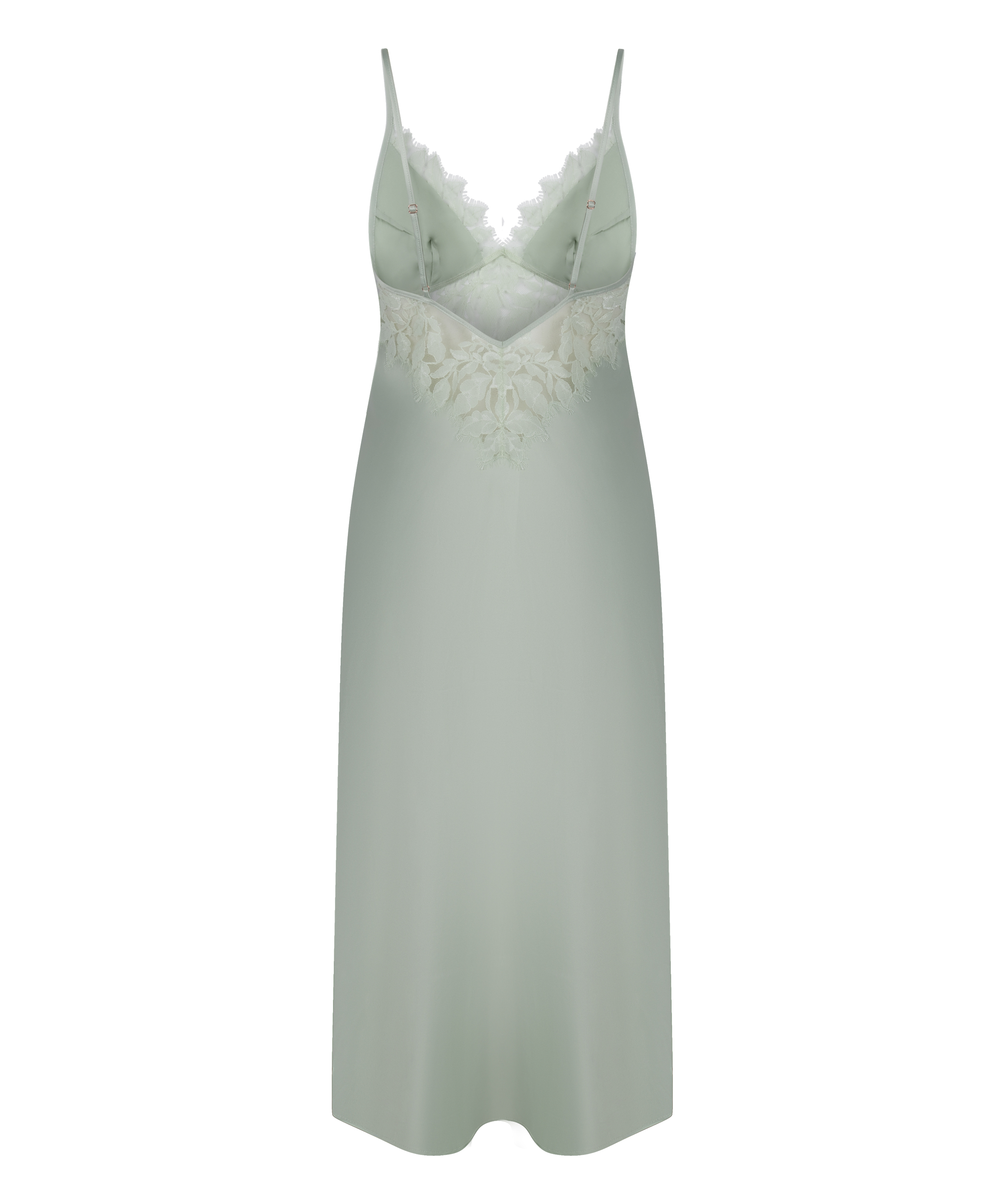 Satynowa Koszula Nocna Malou, Zielony, main