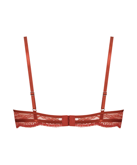 Nieusztywniany biustonosz z fiszbinami Isabelle, Pomarańczowy