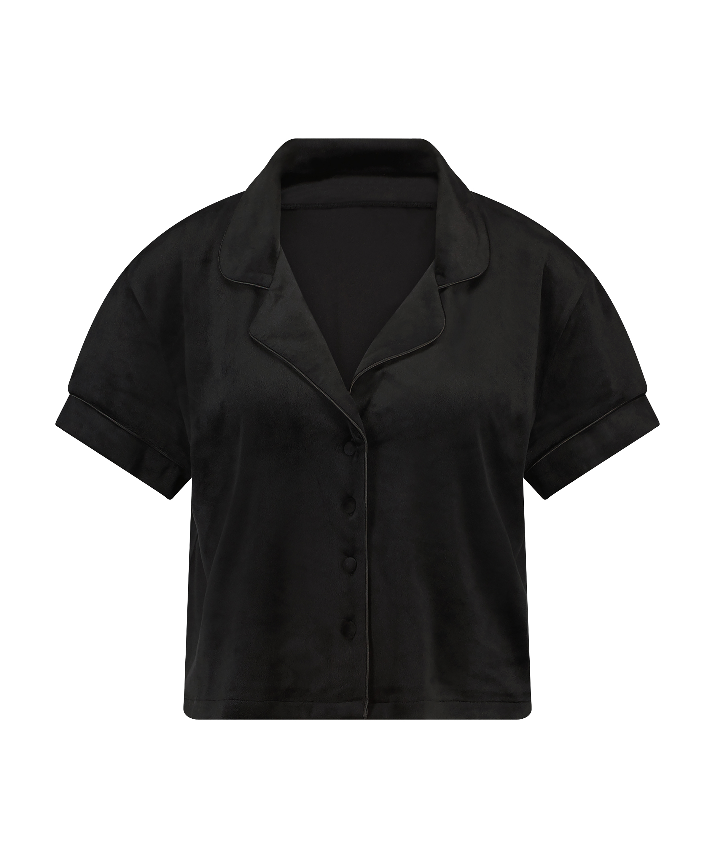 Bluza z weluru, Czarny, main