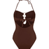 Bandeau Bikini Top Madrid, Brązowy