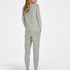 Long jersey pyjama set Gift Set, Szary
