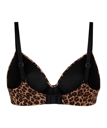 Biustonosz usztywniany bez fiszbin Mona, Brązowy