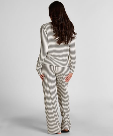 Pyjama Top Loose Jersey, Biały