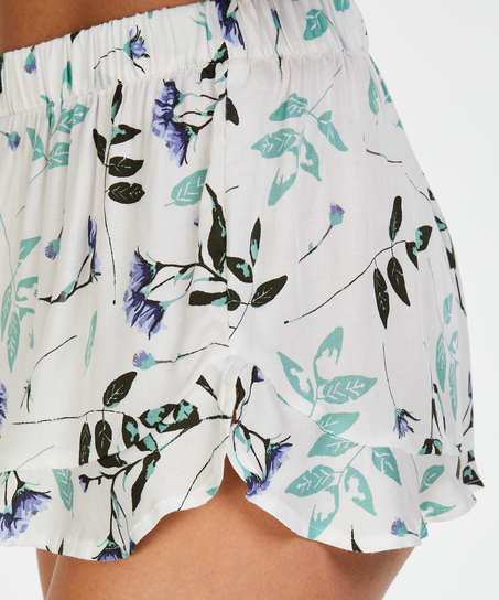 Szorty piżamowe, Biały