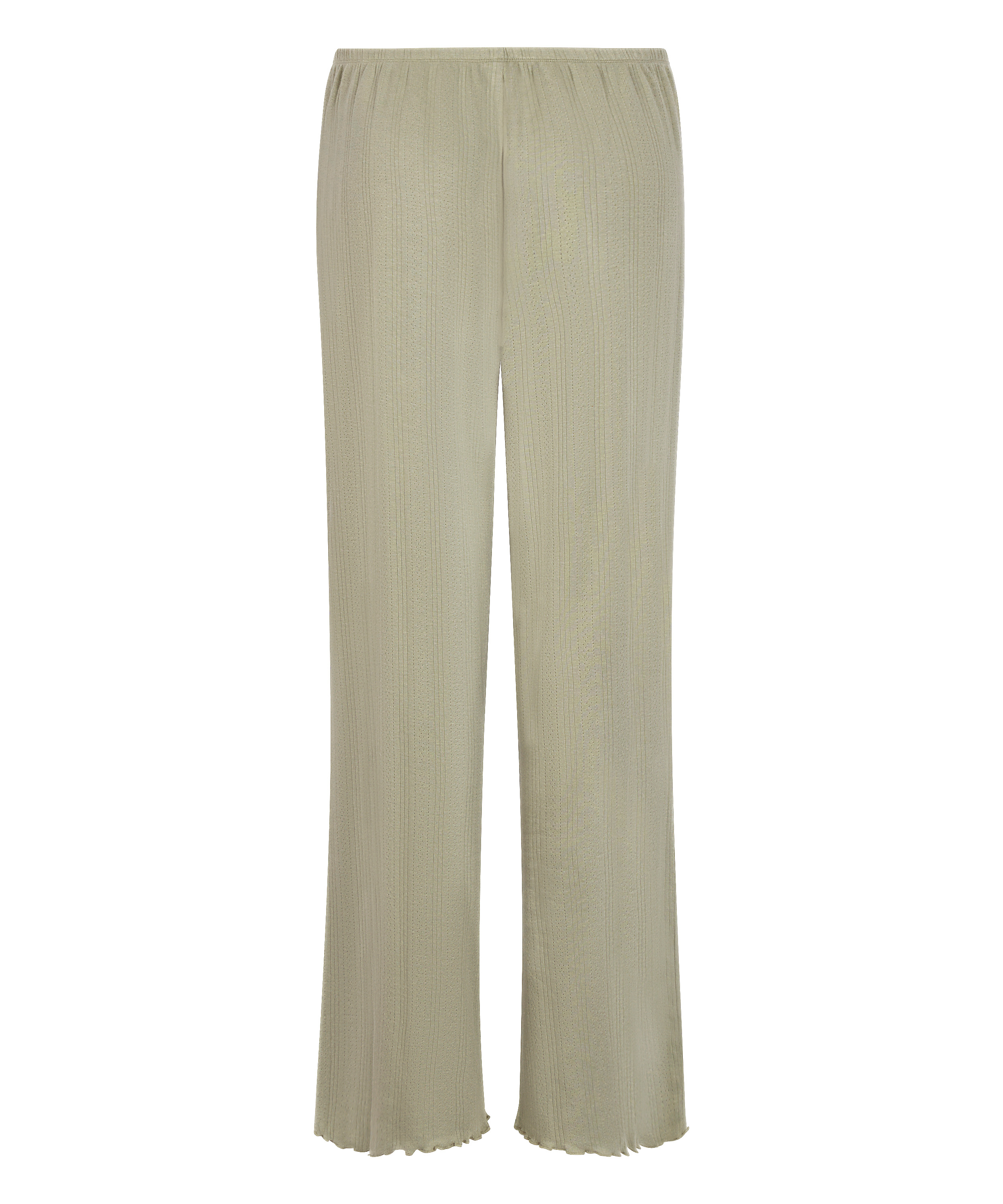 Piżama Spodnie Loose Pointelle, Zielony, main