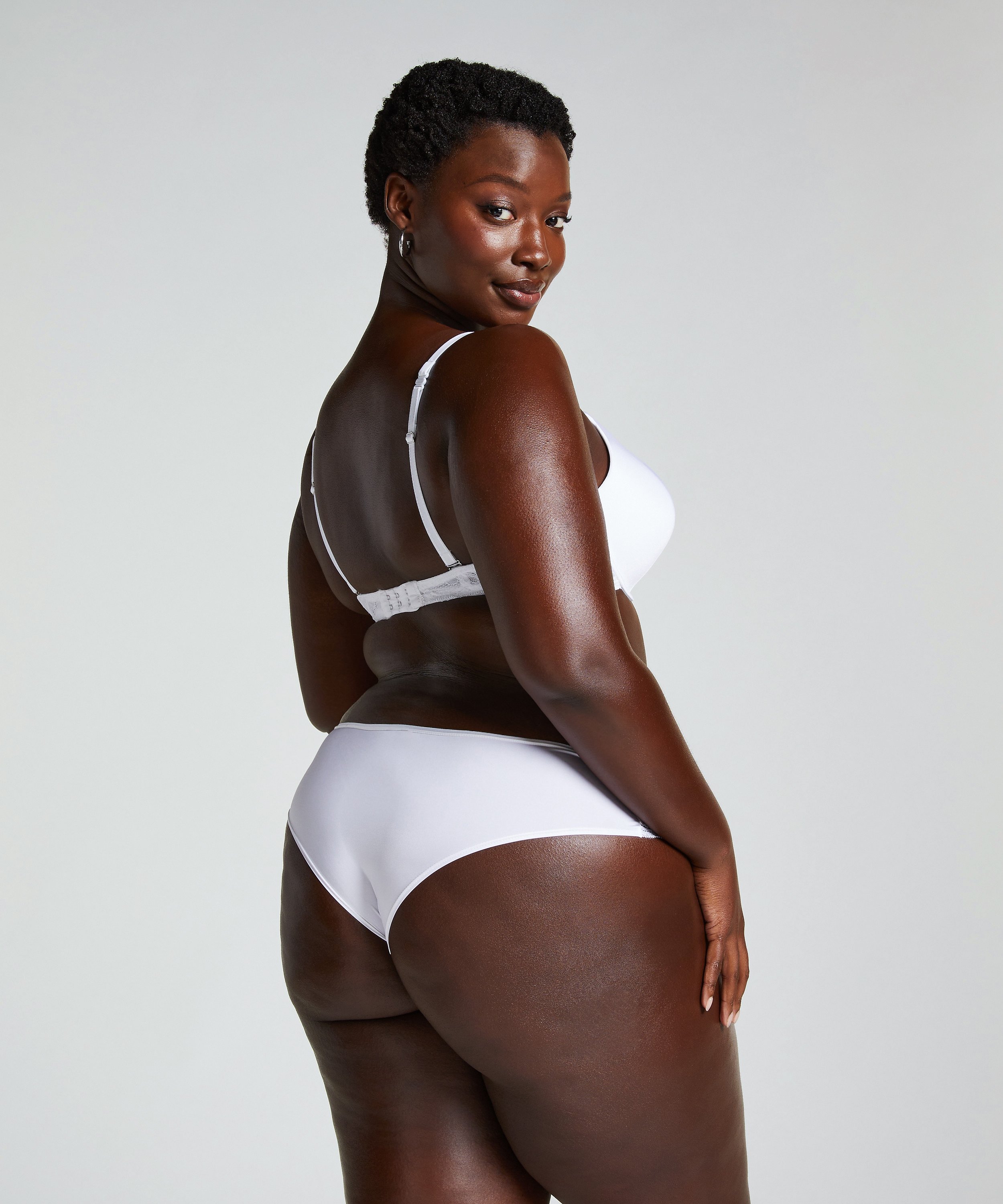 Usztywniony biustonosz push-up z fiszbinami Angie, Biały, main