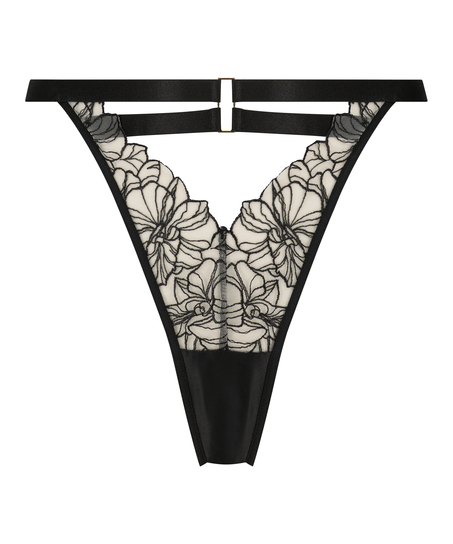 Stringi z wysokim wycięciem Tara, Czarny