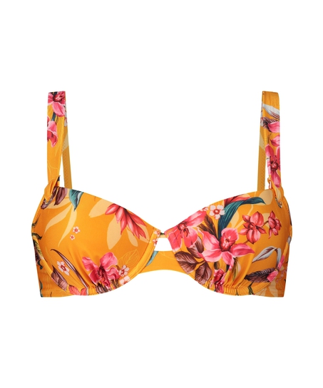 Usztywniona g&oacute;ra od bikini z fiszbinami Orchid, Ż&oacute;łty