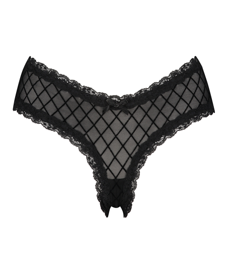 Brazyliany V-shape Mesh, Czarny