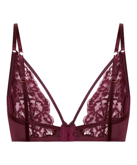 Nieusztywniany biustonosz z fiszbinami Cinnamon, Czerwony