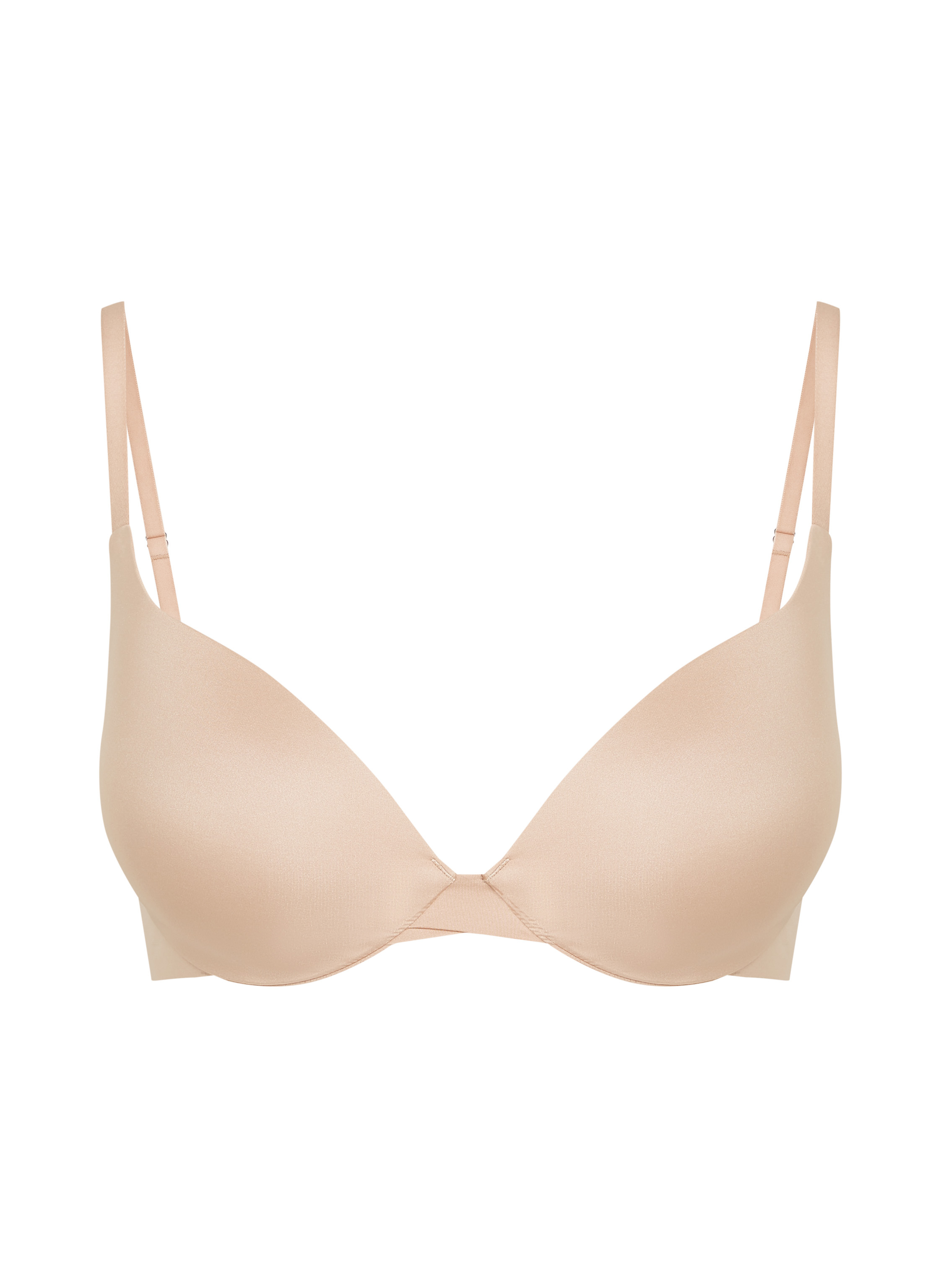 Usztywniony biustonosz push-up z fiszbinami Smooth, Beżowy, main