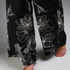 Lotus satin palazzo trousers, Czarny