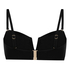 Neoprenowy top od bikini Bandeau, Czarny