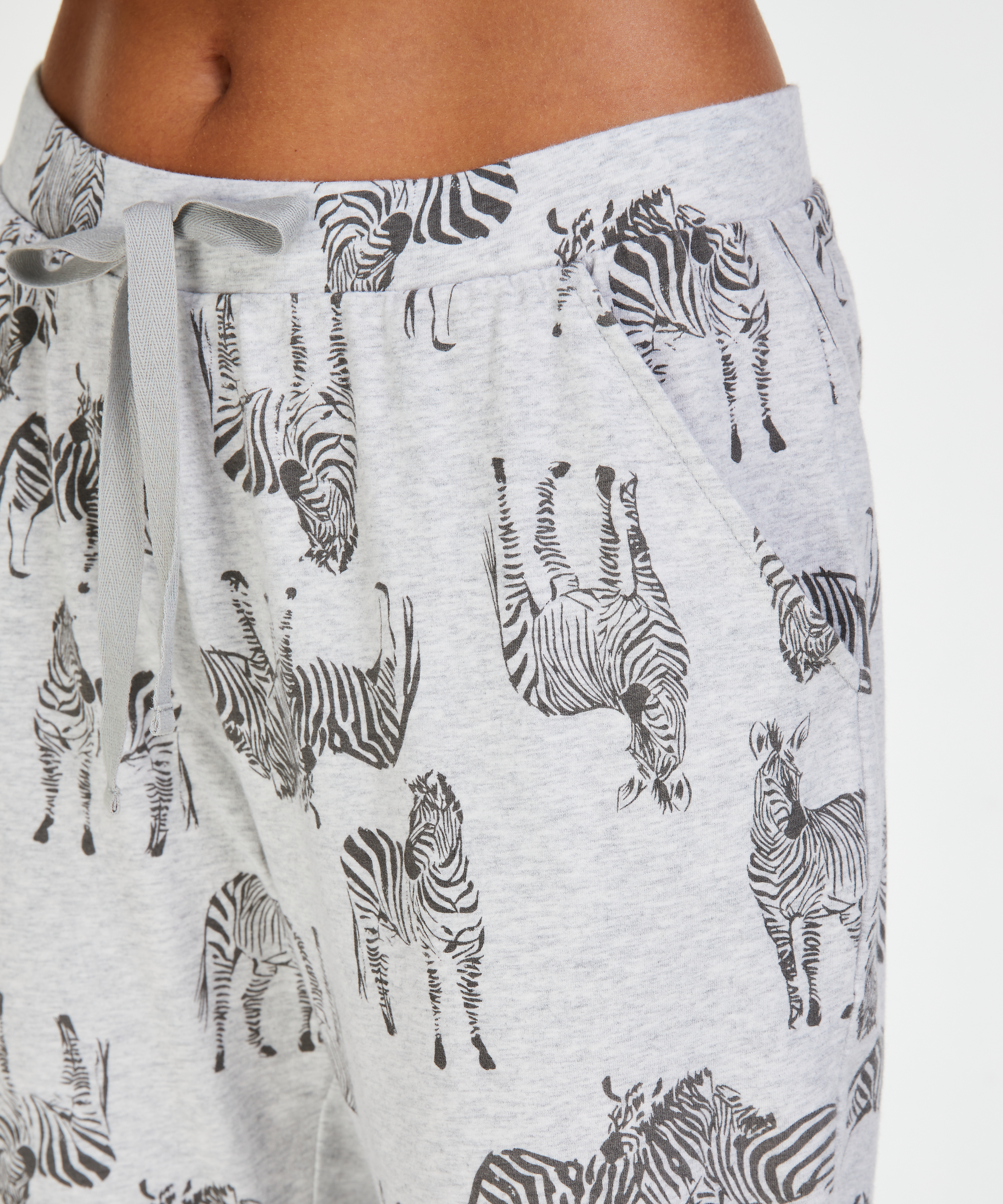 Dżersejowe spodnie od piżamy, Szary, main