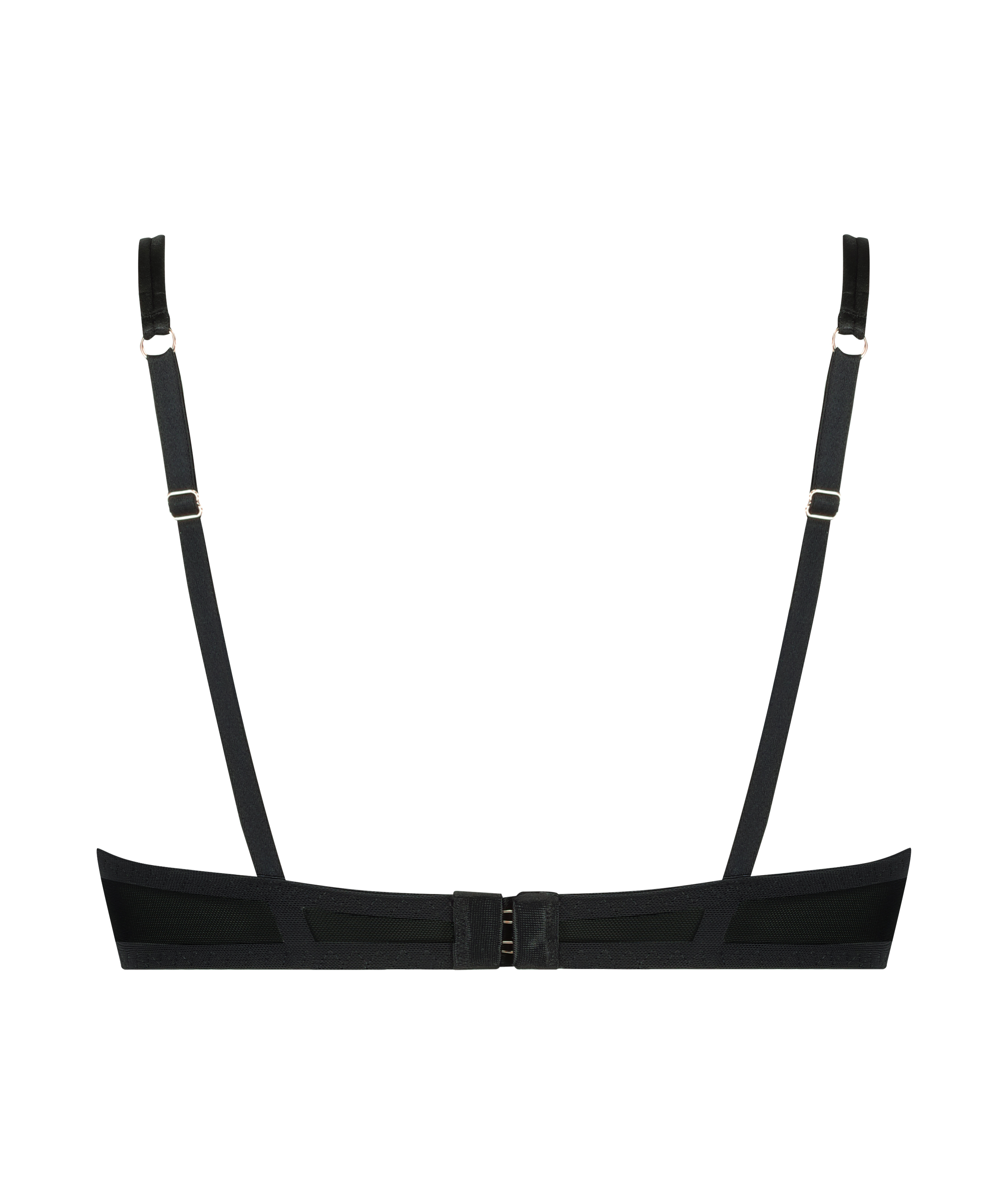 Usztywniony biustonosz z fiszbinami Helena, Czarny, main