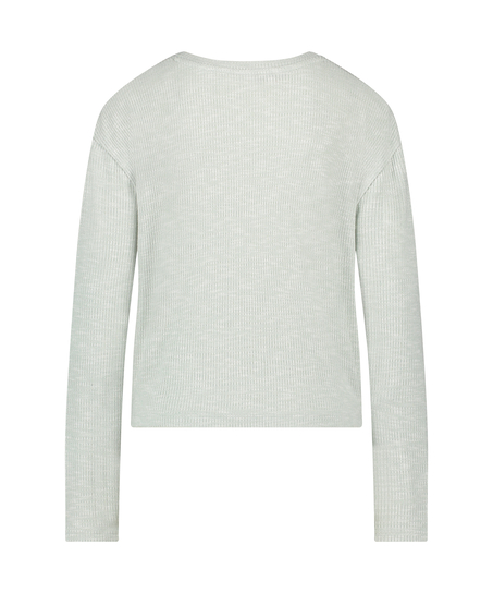 Góra od piżamy z długim rękawem, Zielony